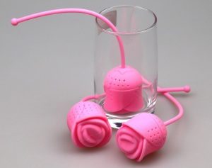 Boule à thé silicone fleur